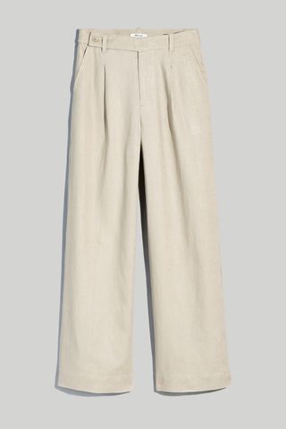 Madewell The Harlow Wide-Leg Pant in 100% Linen