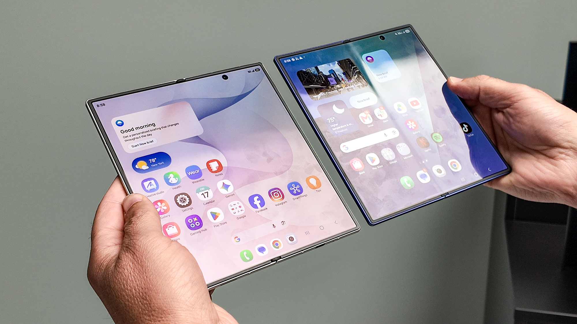 Galaxy Z Fold 8 Ultra shown in hand