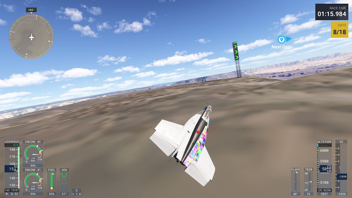 Microsoft Flight Simulator 2024 gameplay with broken textures