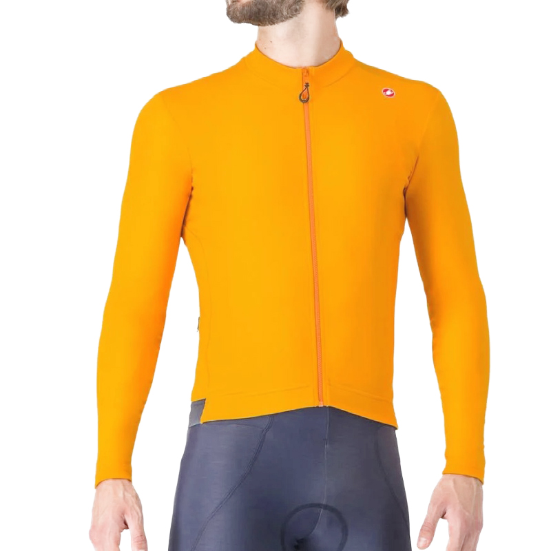 Castelli Espresso Thermal long sleeve jersey in orange