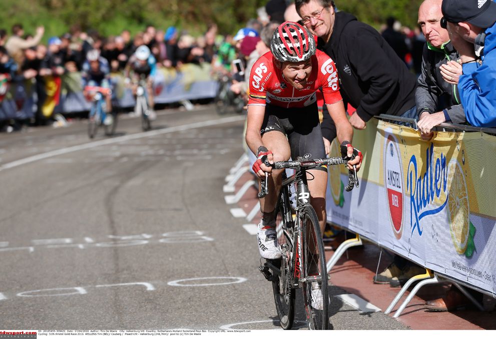 Tim Wellens (Lotto Soudal) almost came away with the win in Amstel Gold Race