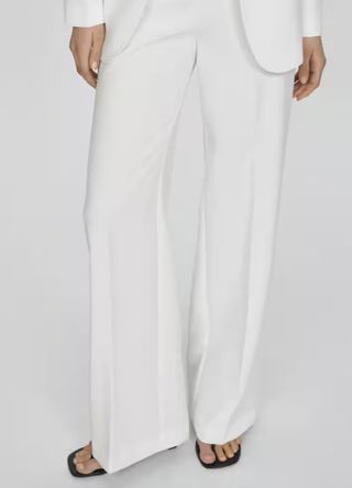 Mango Wideleg Trousers With Belt