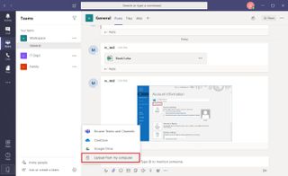 Upload files to channel on Microsoft Teams