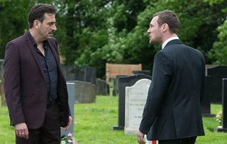 CORRIE | Peter punching Rob at Tina’s funeral?