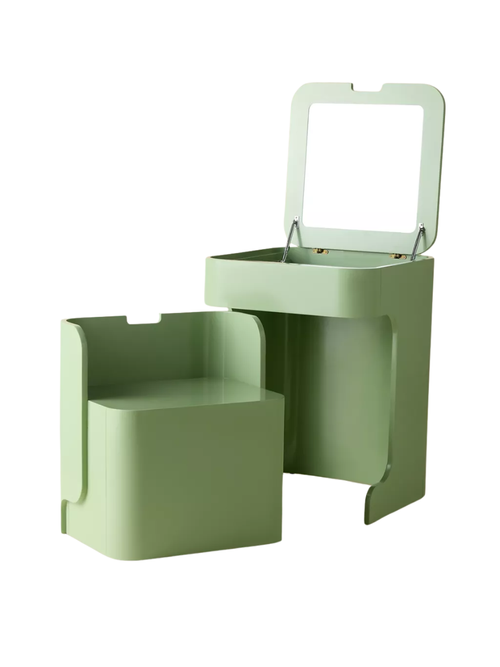 Jasper Compact Flip-Top Vanity & Stool Set