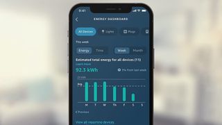 Amazon Smart Thermostat app energy usage