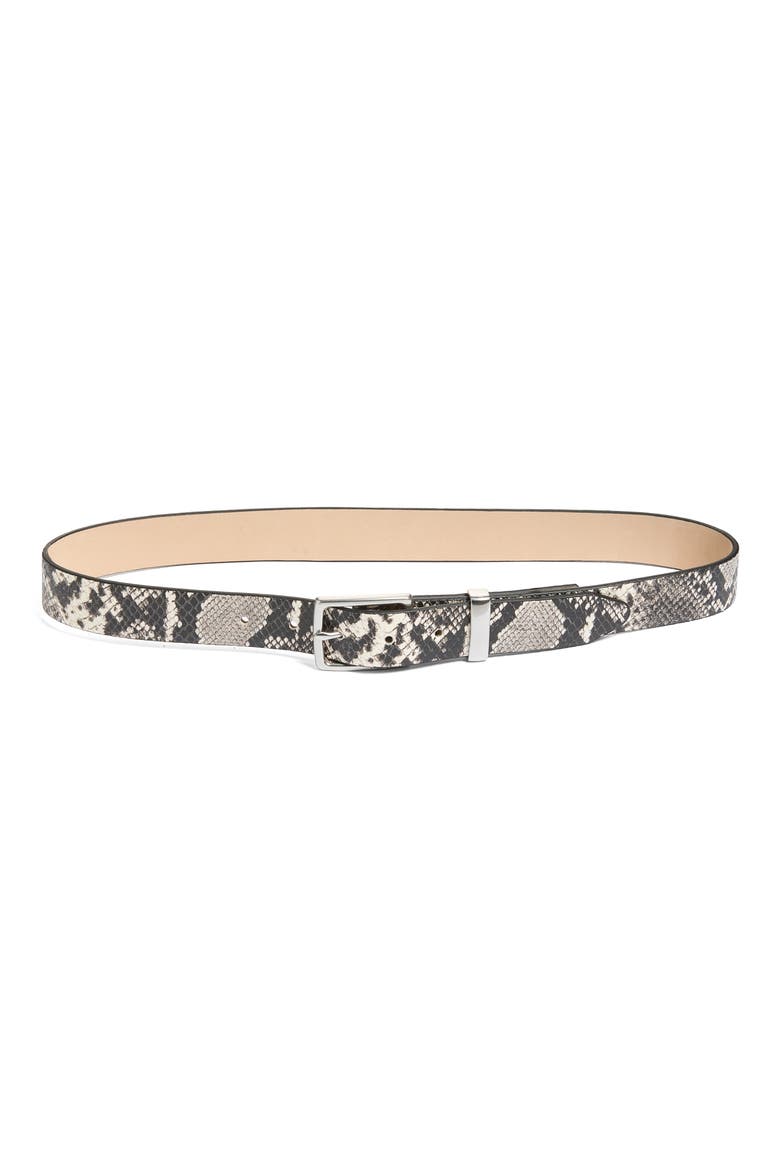 Snakeskin Embossed Belt