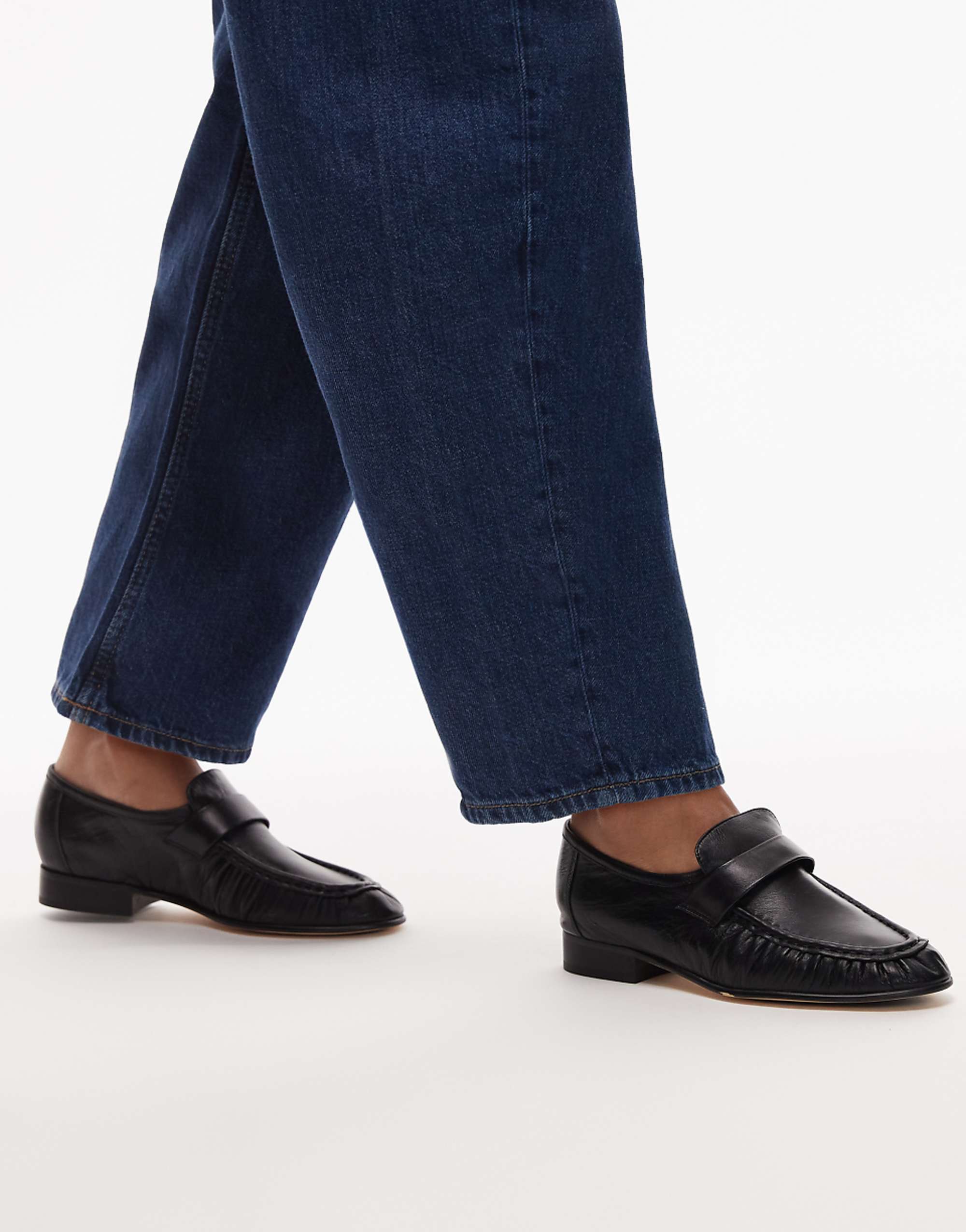Tony Bianco Gatsby Leather Loafers in Black