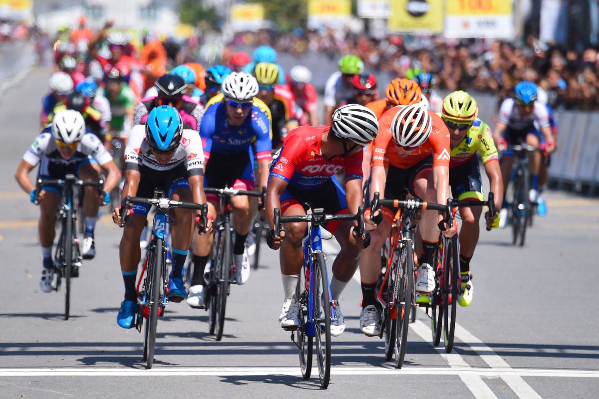 Anuar Manan (Forca Amskins) won the field sprint for fifth place
