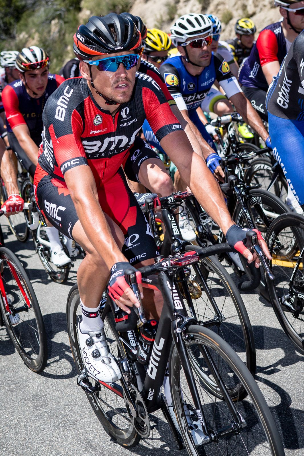 Greg Van Avermaet (BMC) moves to the front for the sprint