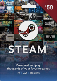 Steam Gift Card - $50 | $50Buy at Amazon