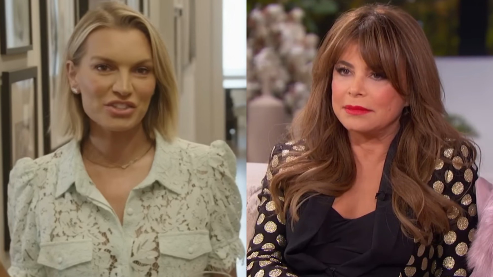 From left to right: Lindsay Hubbard on Summer House and Paula Abdul on The Jennifer Hudson Show.