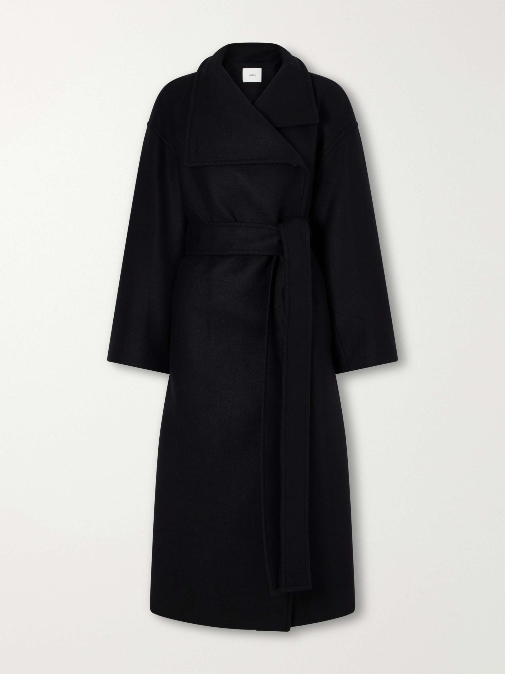 Fiore Belted Virgin Wool-Blend Coat