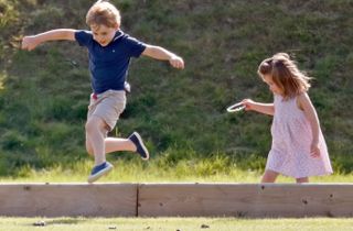 prince george princess charlotte playing