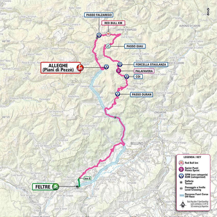 Route information for the 2026 Giro d'Italia