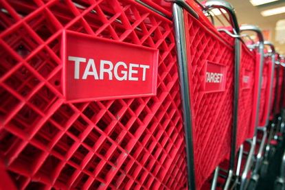 Target carts.