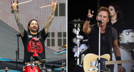 Jay Weinberg and Bruce Springsteen