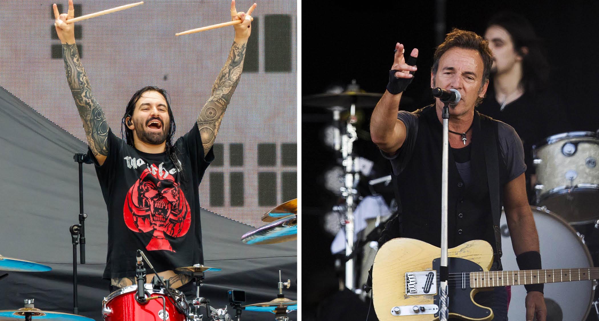 Jay Weinberg and Bruce Springsteen