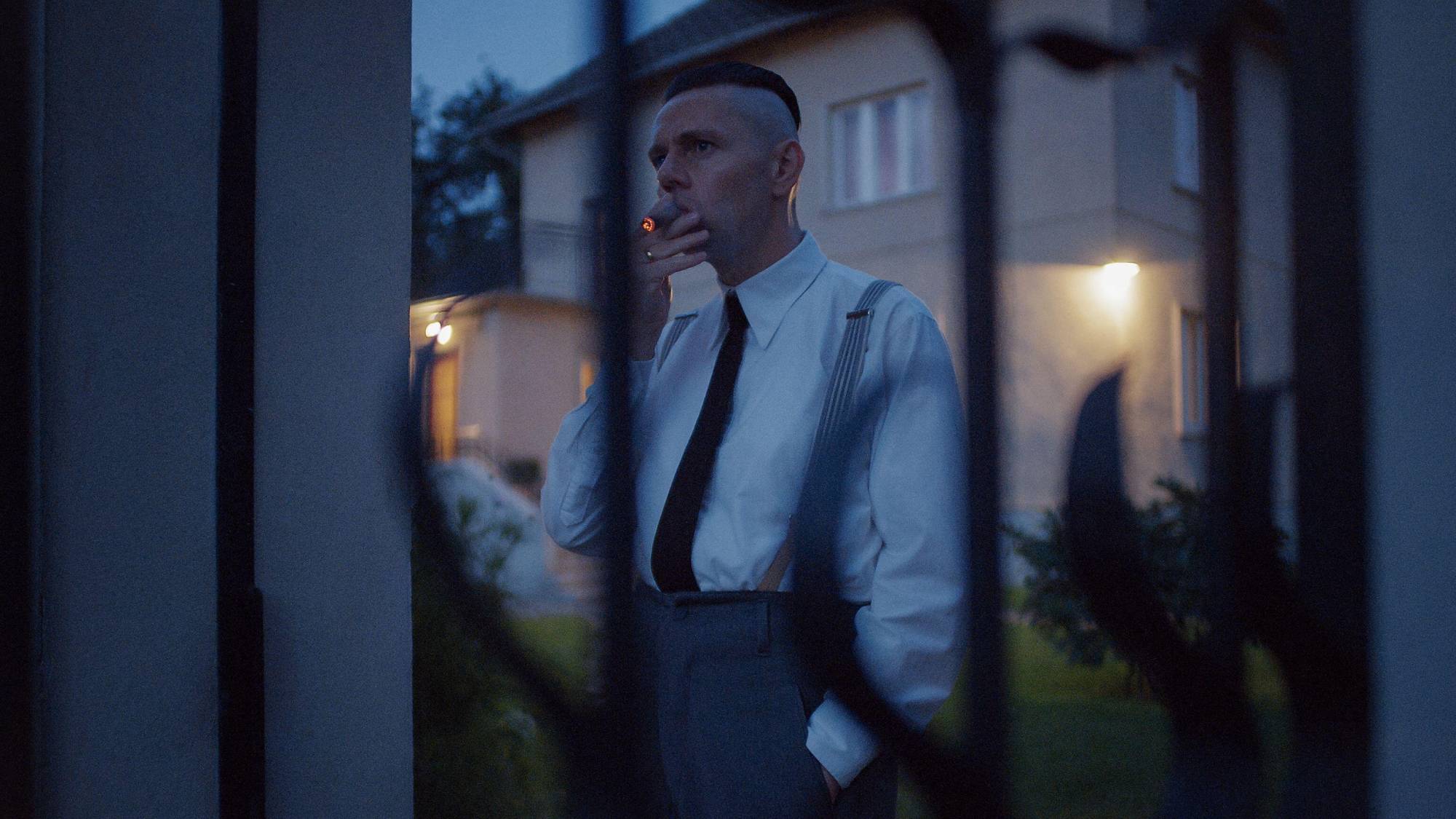 Christian Friedel as Rudolf H&ouml;ss in "The Zone of Interest"