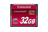 Transcend Compact Flash memory card product shot