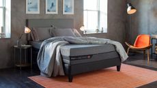 A Layla Hybrid Mattress in a contemporary bedroom