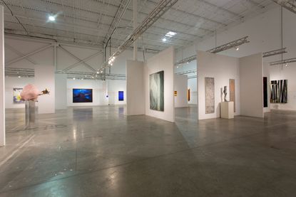 An exhibition space featuring various galleries. 