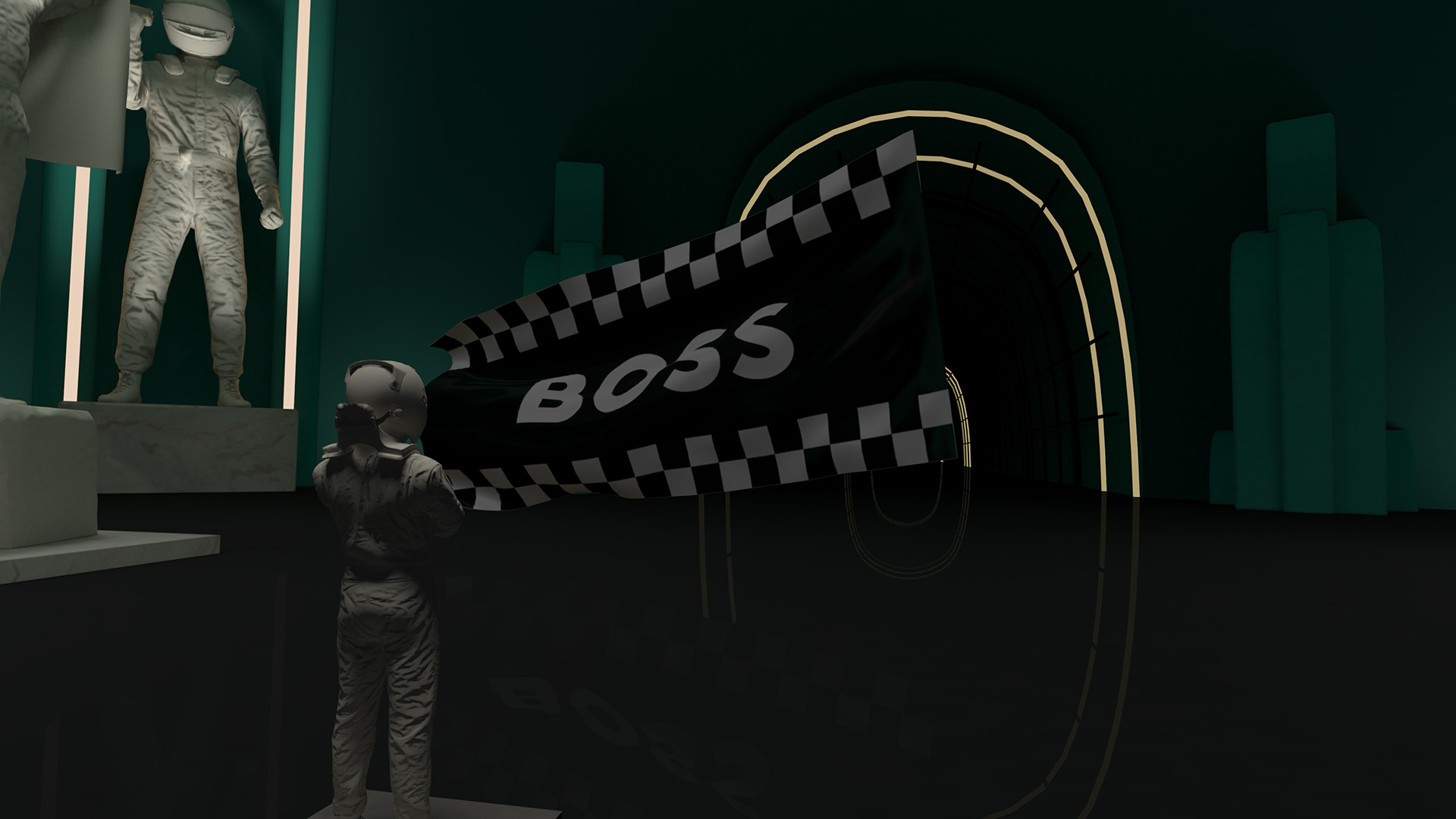 BOSS x AMF1 Immersive Spatial Experience screenshot