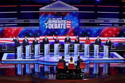 The first Democratic Presidential debate in Miami, Florida.