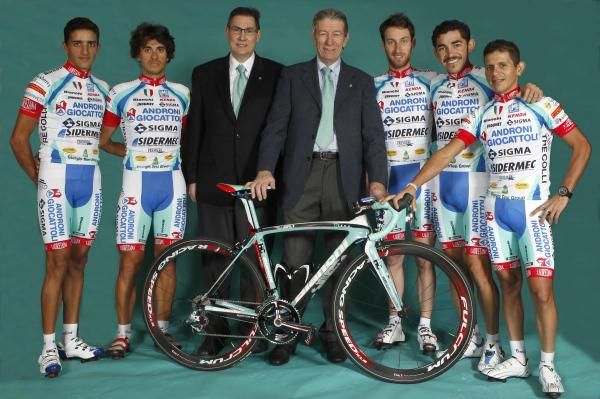 Felice Gimondi was on hand at the Androni Giocattoli presentation.