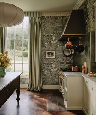 Kitchen decorated in a tonal color palette