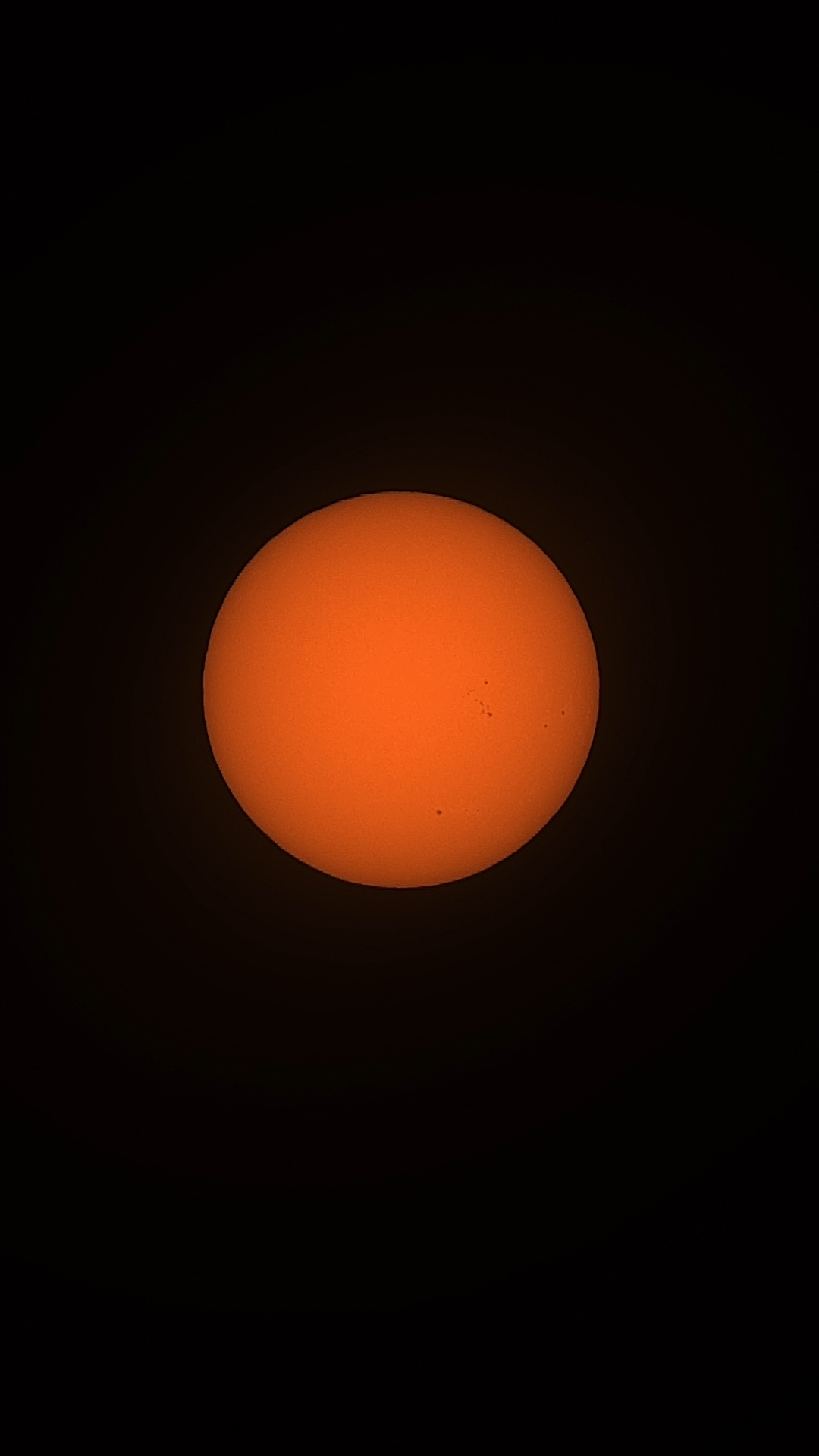 The sun, shot with the ZWO Seestar S30 Pro smart telescope, unedited