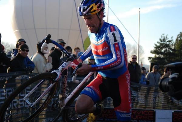 Tim Johnson lost no time by running the barriers instead of hopping them.