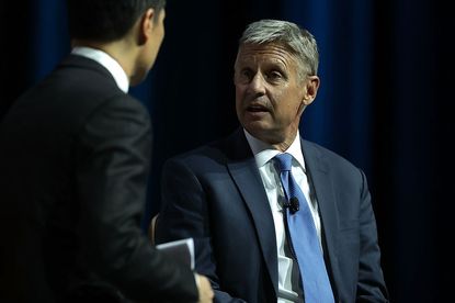 Gary Johnson was taken to task for his remarks on Aleppo.