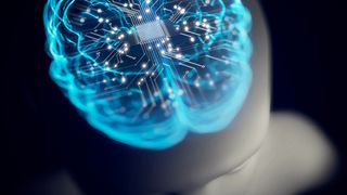 Brain computer illustration