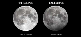 NASA infographic shows the subtle difference between the moon normally and then during a penumbral eclipse