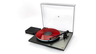 Rega Planar 3 RS Edition with red record and power supply