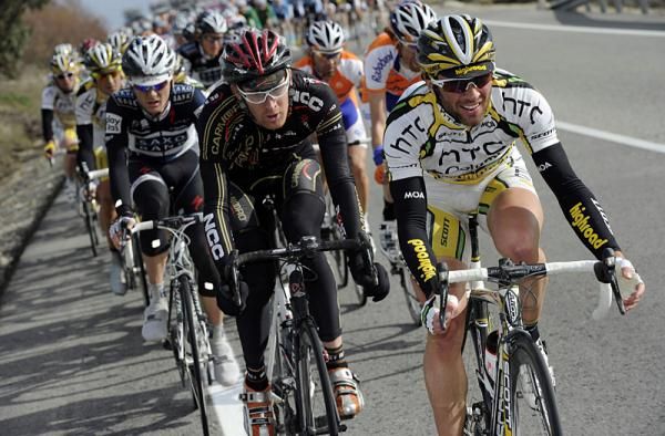 Hayden Roulston (HTC - Columbia) in the peloton