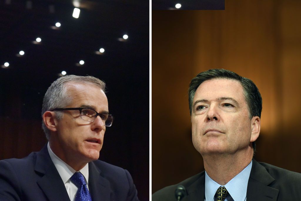 Andrew McCabe, James Comey