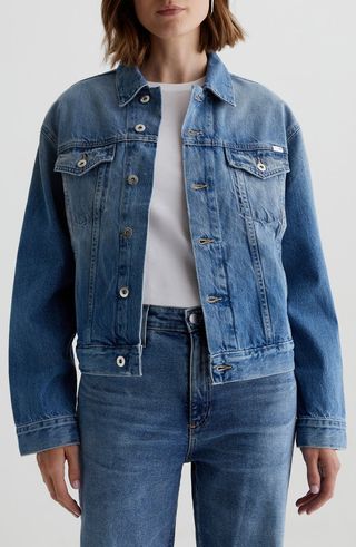 Ramie Denim Jacket