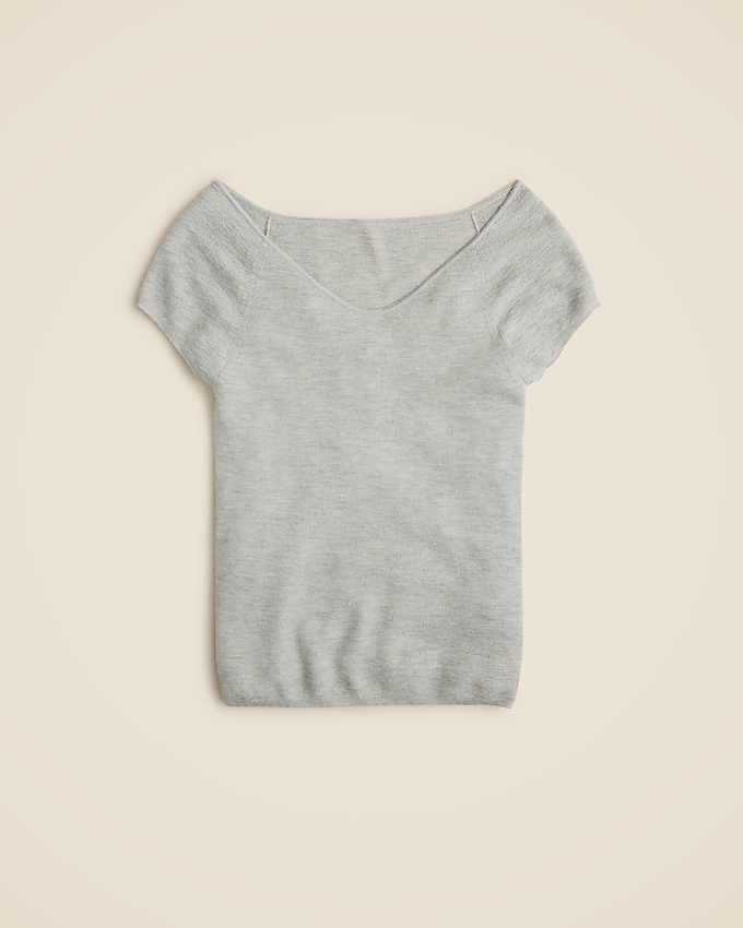 Cashmere-Silk Blend Off-The-Shoulder Top
