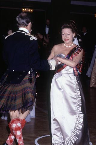 Princess Margaret at the Royal Caledonian Ball in 1983