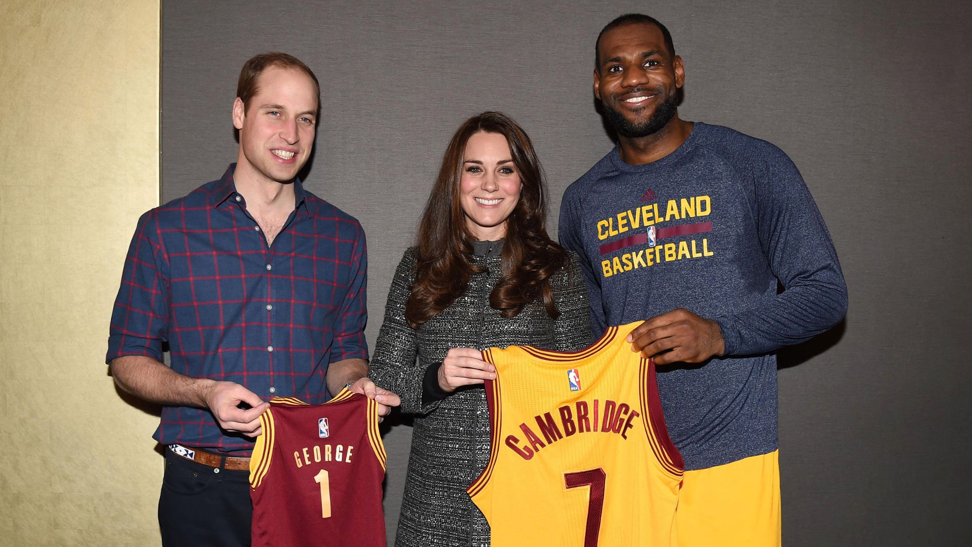 Prince William, Kate Middleton and LeBron James