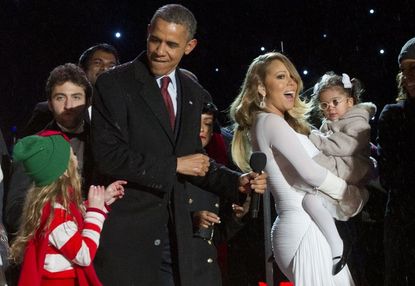 Mariah Carey With Barack Obama