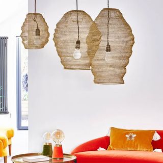 pendant lamps in living room