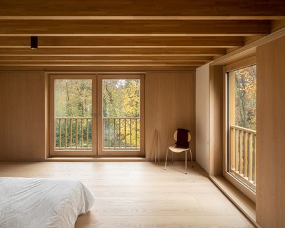 bedroom at Berlin house by OSullivan Skoufoglou