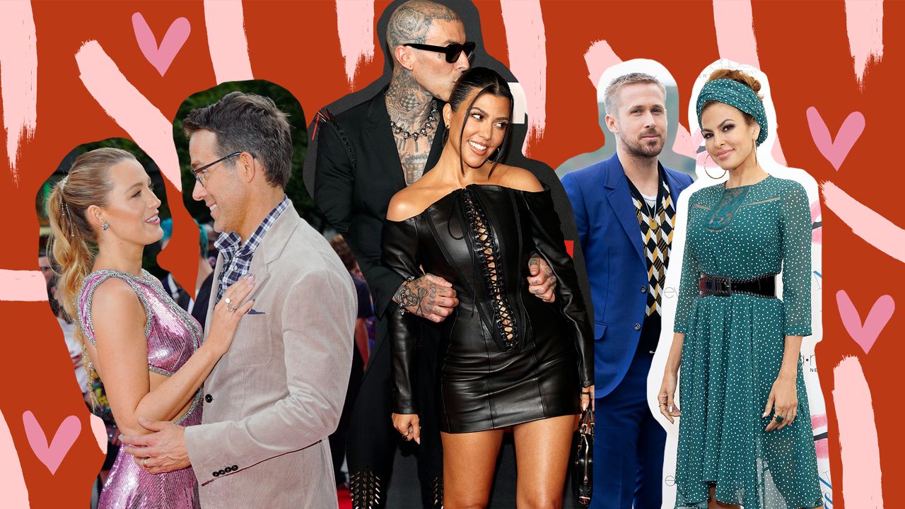 Blake Lively and Ryan Reynolds, Kourtney Kardashian and Travis Barker, Ryan Gosling and Eva Mendes