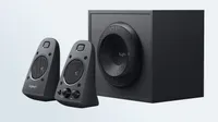 The Logitech Z625 computer speakers and subwoofer