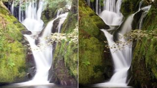 Landcape photography mistakes - waterfall with and without camera shake