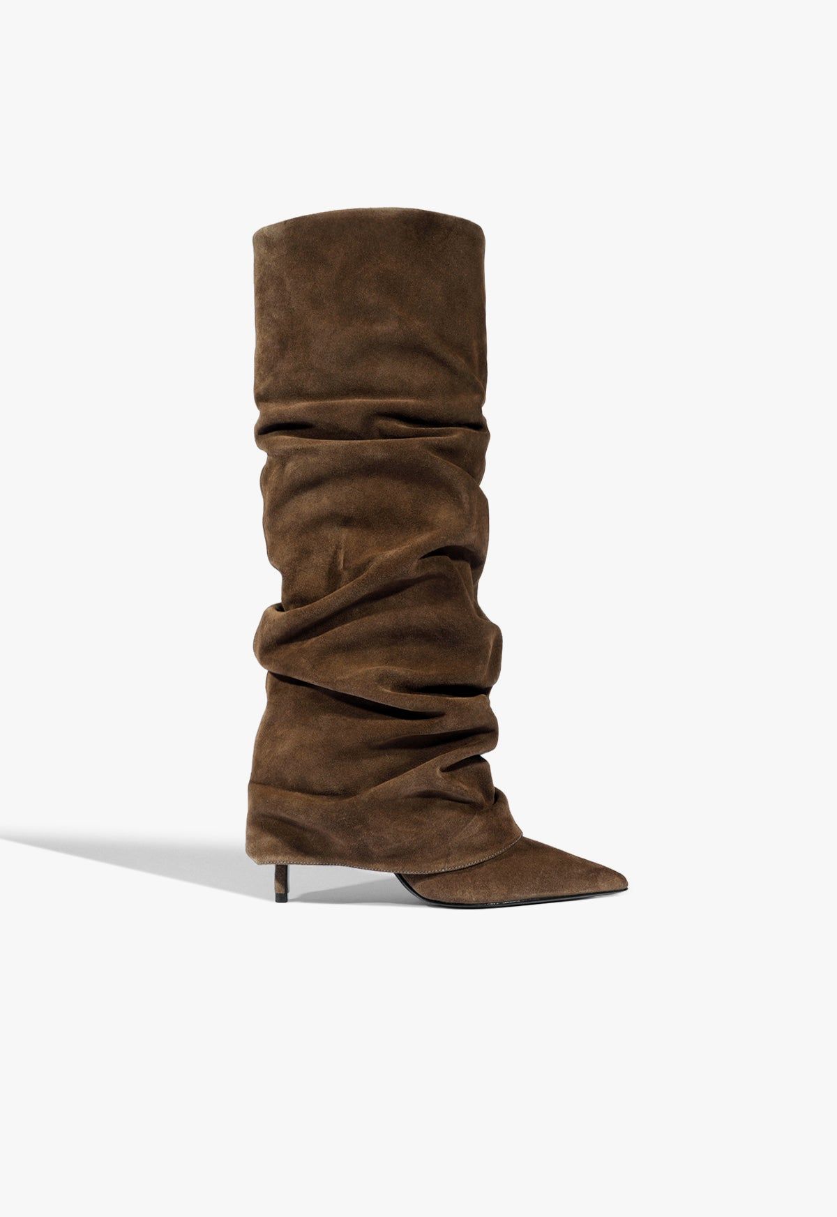 Mikki Up Cloak Suede Boot - 5 / Pecan Brown / Suede