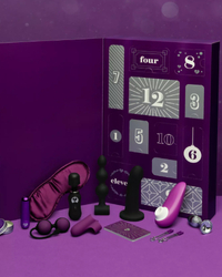 RRP: £90£72/$120 | Value: £200/$250 | Refundable? No | Region: UK and US| Allergens: Latex-free/Phthalate-Free| Power type: Rechargeable
Lovehoney 12 Days of Play Sex Toy Advent Calendar for Women
For anyone with a vulva, there are 11 sexy treats to enjoy before the much-coveted Womanizer Starlet 2 provides an earth-shattering finish on day 12. 